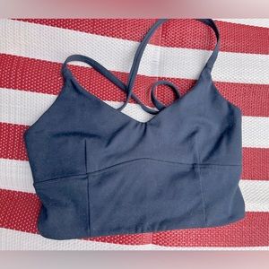 Small Manduka Essence Sports Bra, Navy